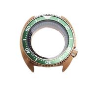 GMVGKLCPCF Caja de oro rosa 45 mm Resistente al agua hasta 200 m Cierre rosca Cristal zafiro Apto for Japón NH35 NH36 for Big Abalone SK007(A-6,Sapphire glass)