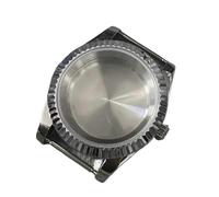 GMVGKLCPCF Caja de reloj 39 mm for anillos engranajes, caja acero inoxidable adecuada for movimiento NH35/36 for cristal zafiro, accesorios for relojes hombre(Flat mirror)