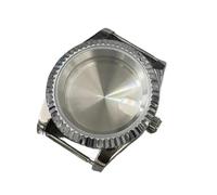 GMVGKLCPCF Caja de reloj 39 mm for anillos engranajes, caja acero inoxidable adecuada for movimiento NH35/36 for cristal zafiro, accesorios for relojes hombre(And magnifying glass)