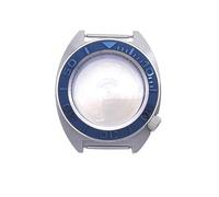 GMVGKLCPCF Caja de reloj 40 mm for bisel cerámica, anillo sombra interno, cristal zafiro, caja acero precisión apta for movimientos NH35/NH36/4R(No.16)