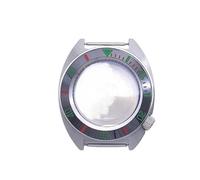 GMVGKLCPCF Caja de reloj 40 mm for bisel cerámica, anillo sombra interno, cristal zafiro, caja acero precisión apta for movimientos NH35/NH36/4R(43 EU)