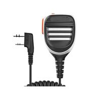 GMVGKLCPCF Compatible for altavoz y micrófono PTT for walkie-talkie Baofeng Compatible for radio bidireccional BUV5R UV-16 Pro UV-13 Plus Compatible for QuanSheng UV-K5(8) UV-K6(Dual PTT-Silver)