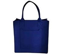 GMVZGQW Bolsa de fieltro vintage con temperamento de cien fieltro, Azul 20 cm, 20 cm, 10 cm, One Size