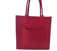 GMVZGQW Bolsa de fieltro vintage con temperamento de cien fieltro, color rojo, 30 cm, 30 cm y 10 cm