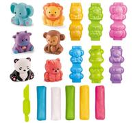 GmwyCzV 15 Piezas Juego de Plastilina, Animales del Bosque Juguetes de Arcilla, No Tóxico Herramientas Plastilina para Niños, Creative Manualidades Niños, Regalos y Juguetes para Niños Niñas