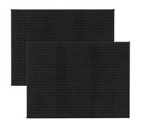 GmwyCzV 2 Piezas Alfombrilla Escurreplatos, 50 x 38 cm Microfibra Alfombra Escurreplatos, Alfombrilla Escurridora, para Platos y Utensilios de Cocina, Ideal para Fregadero y Encimera (Negro)