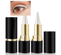 GmwyCzV 2 Piezas Delineador de Ojos Mate de Secado Rápido, Eyeliner Plata de Larga Duración, Sensitive Fine Liner a Prueba, Lápiz Delineador de Ojos de Gel Crear un Maquillaje de Ojos Perfecto