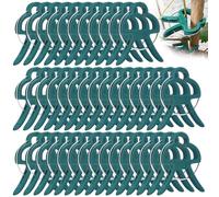 GmwyCzV 50 Piezas Clip para Plantas, 62X45mm Grande Verde Clip Soporte Plantas, Plástico Reutilizables Clip de Planta, Plant Fixing Clip para Trepadoras, para Plantas de Jardín Abrazaderas Plantas