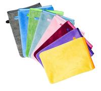 GmwyCzV 8 Piezas Manoplas Baño, 15x21 cm Suave Microfibra Guantes de Baño, Reutilizable Franela Guantes de Limpieza Facial, Manoplas Baños Felpa, para el Baños y la Limpieza Facial, 8 Colores