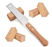 GmwyCzV Sierra Japonesa, Sierra de Doble Filo de Aceroal Carbono SK5, con Mango de Madera Sierra Japonesa para Madera, para Carpintería, Artesanías, Bricolaje, Sierra de Poda Hortícola