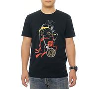 GMYG Full Metal Alchemist Edward Elric Anime Japonés Estampado Gráfico Camiseta Premium 100% Algodón Hombre/Mujer T-Shirt(Negro,XL)