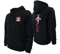 GMYG One Luffy Piece Hoodie Sudadera con Capucha Whitebeard Pirates Portgas D Ace Monkey Ruffy Logo Anime Japonés Gráfico Algodón Premium Hombre Sweat(Negro Ace,XXL)