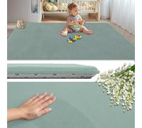 GmyoieqI Alfombra Bebe Acolchada 2CM para Habitación Infantil Tatami Gateo 120 x 160 cm Tapete Bebe Colchoneta Suelo Niños Antideslizante Lavable, Manta Juegos Bebes Relleno De Esponja Azul Cielo