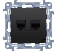 GN.2-KR.KOMP.RJ45 CAT6 NEGRO SIMON10 C62.01/49