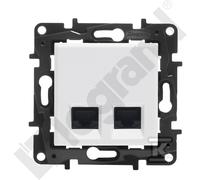 GN.2XRJ45 CAT.5E UTP BLANCO NILOE STEP 863160B