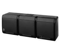 GN.3-KR.3X2P+Z N/T IP44 NEGRO HERMES 0323-09