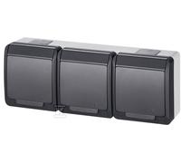 GN.3X2P+Z N/T IP44 ANTRACITA HERMES 0323-07