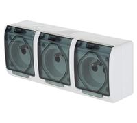 GN.3X2P+Z N/T IP44 BLANCO KL. HUMO HERME 0323-01