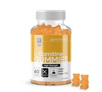 GN Acetil L-Carnitina Gominolas | 60 Gummies de L Carnitina para Hombre y Mujer - 1000mg de Acetil L-Carnitina por Dosis con Ashwagandha, Vitamina B6, B12 | Sabor Mango, sin OMG y Apto para Veganos