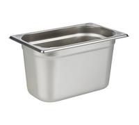 APS 81406 Recipiente GN 1/4, acero inoxidable Recipiente Gastronorm, dimensiones 265 x 160 mm/altura 155 mm/volumen 4,0 litros