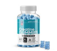 GN Creatina Gominolas | 60 Gomitas de Creatina Masticables para Hombres y Mujeres - 3000mg de Monohidrato de Creatine por Porción | Sabor a Bayas, Sin OGM | Vegano y Vegetariano