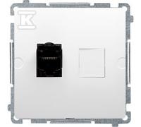 Kontakt-Simon BM61.01/11 - Toma de corriente (plástico IP20, 75 mm, 34 mm, 75 mm), color blanco