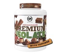 GN Nutrition 2 kg Proteína Isolate 100%| Sabor KITCHOC con TOPPINGS | Aislado de Suero de Leche ISOLAC | Con DigeZyme y Vitamina B6
