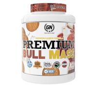 GN Nutrition Bullmass 2,5 kg Mass Gainer con Proteína Bovina Hidrolizada y Creatina - Ganador de Peso y Masa Muscular - Sin Lactosa, Sin Gluten - Sabor Galleta Maria