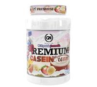 GN NUTRITION Premium Casein Cream 900G | Sabor PLÁTANO-FRESA | Caseína de Liberación Sostenida | Fortalece Defensas y Protege el Músculo | Fabricado en España