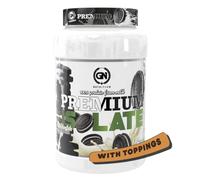GN Nutrition Premium Isolate 100% 1Kg | Sabor WHITE CHOCOLATE and BLACK COOKIES Con TOPPINGS | Proteína Aislada de Calidad | Ideal para Crecimiento Muscular, Recuperación y Definición