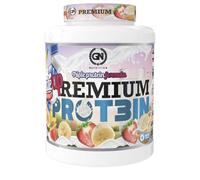 GN Nutrition Premium Prot3in 2 kg | Proteina Ideal Para Crecimiento Muscular y Recuperación con Enzimas Digestivas y Vitamina B6 | 9 Sabores | Sabor FRESA-BANANA