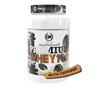 GN Nutrition Premium Whey 100% 1Kg | Sabor OREO CHOCO BLANCO Con TOPPINGS | Proteína de Suero de Calidad | Ideal para Crecimiento Muscular y Recuperación Rápida