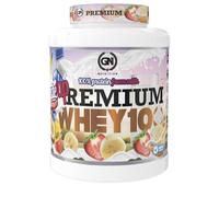 GN Nutrition Premium Whey 100% 2kg | Sabor FRESA y Banana | Alta Disolución, Rica en Proteínas, Saciante, Ideal para Deportistas
