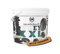 GN Nutrition Premium Whey 100% XXL - 4 kg | Sabor WHITE CHOCOLATE & BLACK COOKIES Con TOPPINGS | Proteína Whey con DigeZyme y Vitamina B6 | Recuperación Muscular y Entrenamientos Intensos