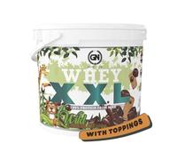 GN Nutrition Premium Whey 100% XXL - 4 kg | Sabor WILD CHOCOLATE Con TOPPINGS | Proteína Whey con DigeZyme y Vitamina B6 | Mejora Rendimiento, Recuperación Muscular y Entrenamientos Intensos