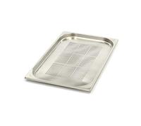 GN - Recipiente perforado de acero inoxidable, 1/1 GN, 20 mm, 530 x 325 mm