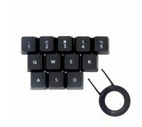 GNAFETS Teclas de repuesto para juegos compatibles con teclado mecánico Romer-G Switch Logitech G310 G413 G613 G810 K840 G910 (negro / 12 teclas)