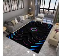 GNALEIEOG Alfombra con ilusión LED para Sala de Estar, Gran Superficie, Antideslizante, decoración de habitación, 80 x 150 cm