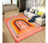 GNALEIEOG Alfombra Vortex Illusion, Alfombra Abstracta geométrica óptica, Felpudo Antideslizante para Entrada, 120 x 180 cm
