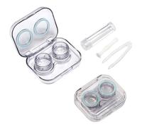 GNALIA 1 Pieza Caja Lentillas,Cajas Lentillas,Porta Lentillas,Estuche Lentillas,Kit De Viaje,Lentillero,Quita Lentillas,Para Salidas Diarias