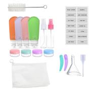 GNALIA 16 Piezas Botellas Para Cosméticos Envases De Viaje A Prueba De Fugas Para Champú Crema Y Acondicionador Fda Certificado Sin Bpa