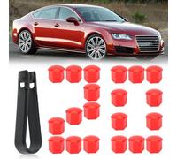 GNALIA 20 Piezas Tapas De Tornillos Tapas De Tuercas Tapas Nuez Universal Cubre Tuercas De 17 Mm Con 1 Clip Negro- No Apto Para El Q7