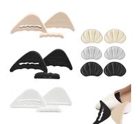 GNALIA 3 Pares Plantillas Para Reducir Talla Relleno De Zapatos Almohadilla Inserta Plantillas Rellenos De Zapatos + 3 Pares Agarres Para Talón Taloneras Para Zapatos Almohadillas De Talón Autoadhesi