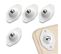 GNALIA 4 Pieza Rueda De Polea Universal Para Muebles Ruedas Adhesivas Giratorias Mini Ruedas Universales Ruedas Para Muebles Pequeña Para Mover Muebles Transferir Dispositivos Muebles Máquinas(Blanco