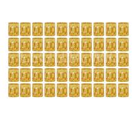 GNALIA 50 Pcs Puños De Trenza Para El Cabello Accesorios De Peinado Metal Puños Oro