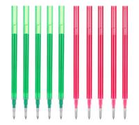 GNALIA Minas Compatibles Con Legami, 10 Unidades 5 Rojo + 5 Verde, 0.7Mm Escritura 13Cm Altura, Para Bolígrafos Estándar