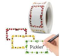 GNALIA Pegatinas Personalizadas, 250 Unidades, Etiquetas Adhesivas Escriturables 5Cm Largo X 3Cm Ancho, Blanco, Para Congelación Mermeladas Sobres Bolsas Regalo