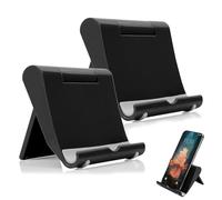 GNALIA Soporte Móvil Mesa - 1 Unidad Plegable Multiángulo Negro, Base Compatible Con Iphone 16/15/14/13/12, Galaxy S22/S21, Xiaomi Redmi Note 12/11, Tamaño Estándar.