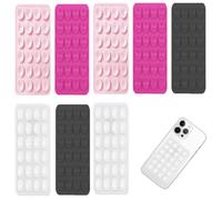 GNALIA Ventosa Móvil 4 Piezas, Soporte Adhesivo Para Selfies Y Videos, Negro Blanco Rosa Fuerte Rosa Claro, Tamaño Estándar