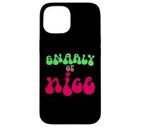 Gnarly or Nice Funny Novelty Naughty Parody Fiesta de Navidad Carcasa para iPhone 15